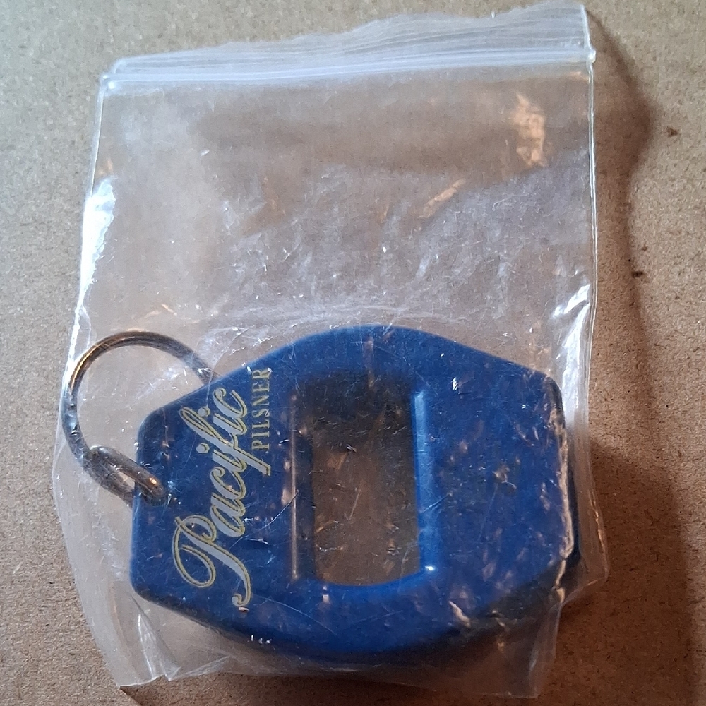 Pacific Pilsner Blue Bottle Opener Keychain - Picture 2 of 6